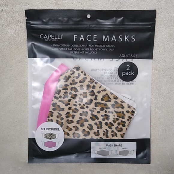 Capelli New York Accessories - Capelli New York 2-Pack Face Masks